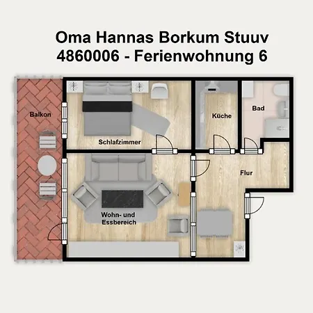 Oma Hannas Stuuv 6 * Borkum